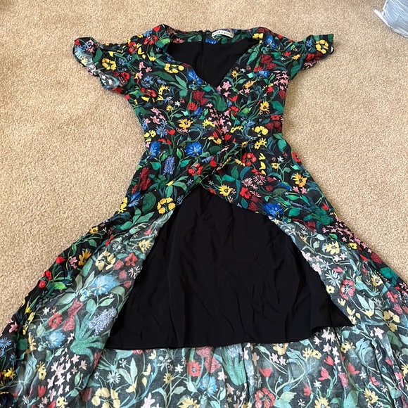 Alice + Olivia floral dress sz 0 - Picture 5 of 6